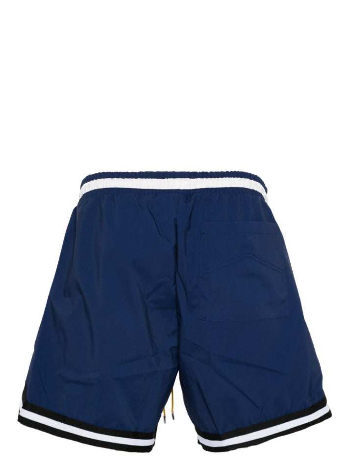 RHUDE-BASKETBALL LOGO SWIM SHORT-