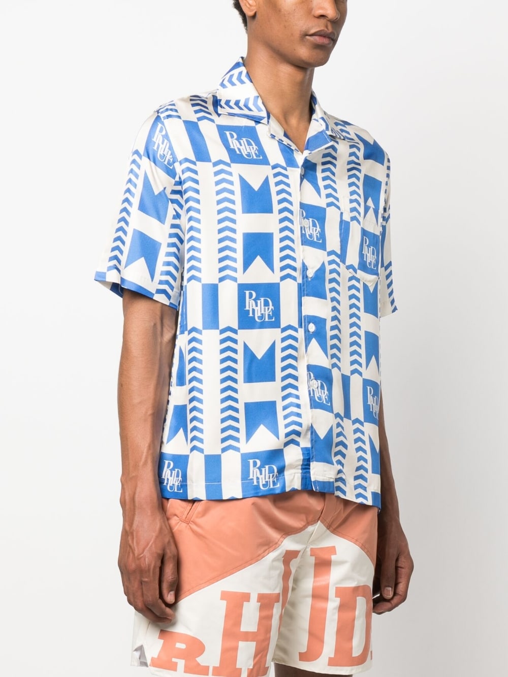 RHUDE-BLUE GRASSE SILK SHIRT-RHPS23SR03092794 0794