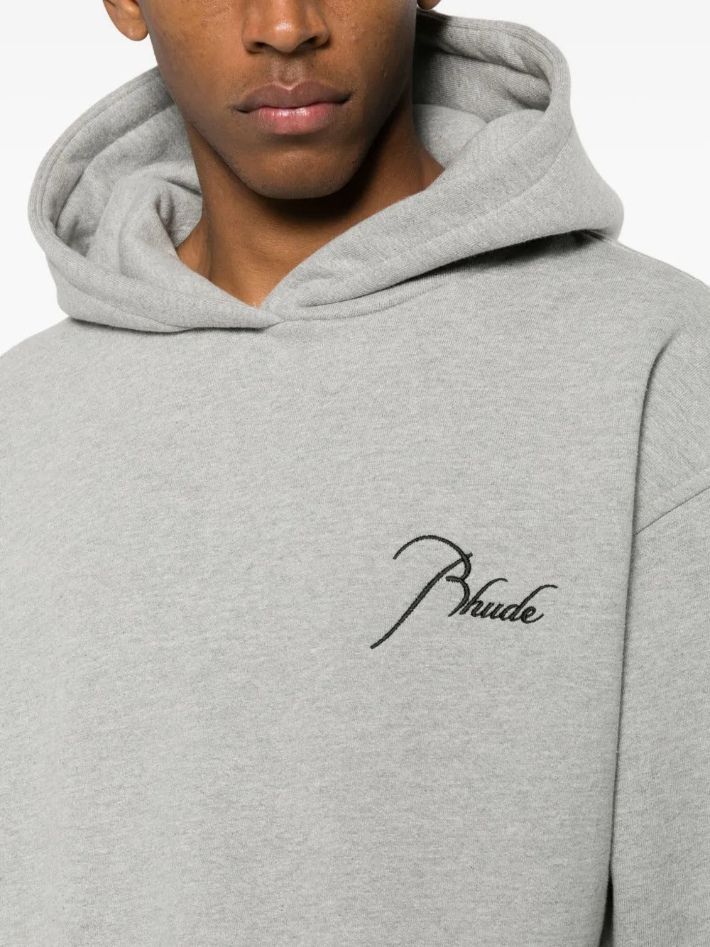 RHUDE-CLASSIQUE SIDE ZIP PULLOVER HOODIE-