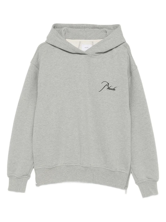 RHUDE-CLASSIQUE SIDE ZIP PULLOVER HOODIE-