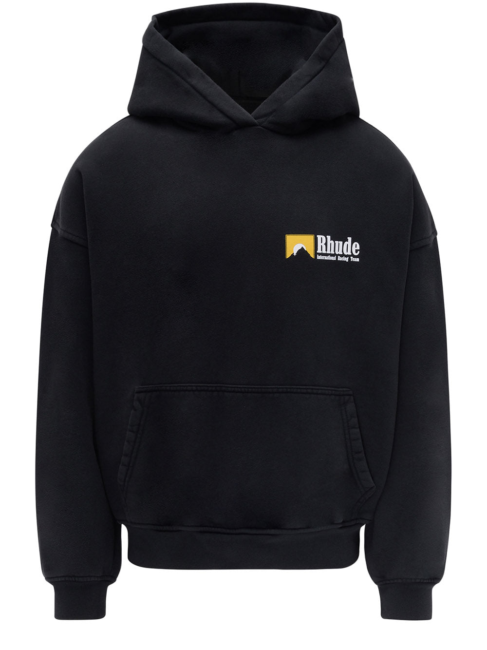 RHUDE-INTERNATIONAL RACING LOGO HOODIE-