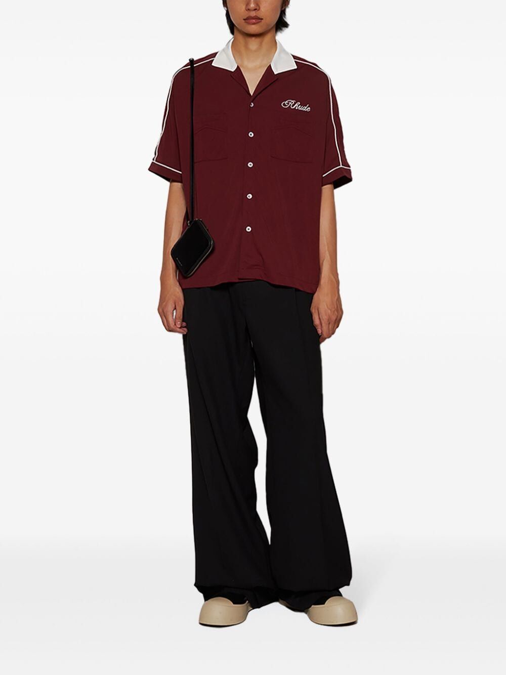 RHUDE-MONT-BLANC BOWLING SHIRT-