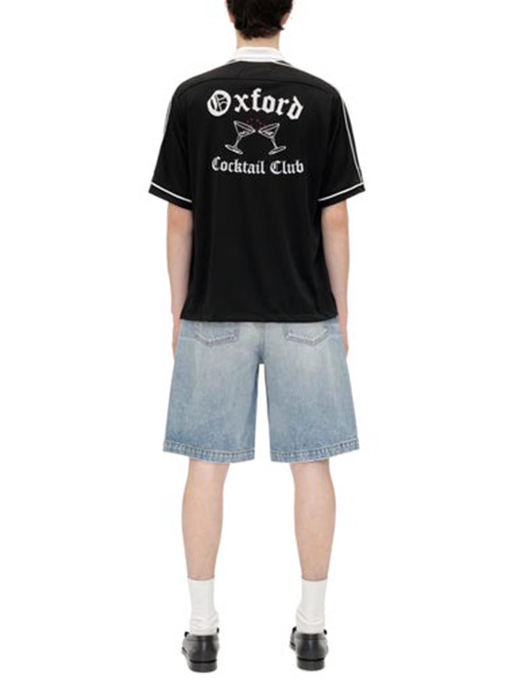 RHUDE-OXFORD COCKTAIL CLUB BOWLING SHIRT-