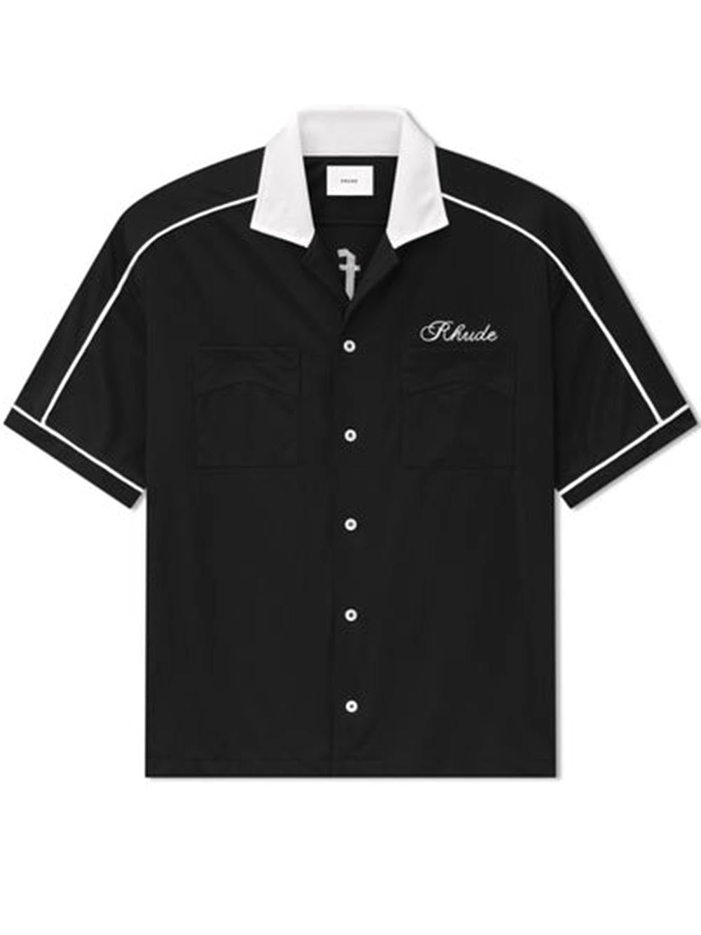 RHUDE-OXFORD COCKTAIL CLUB BOWLING SHIRT-