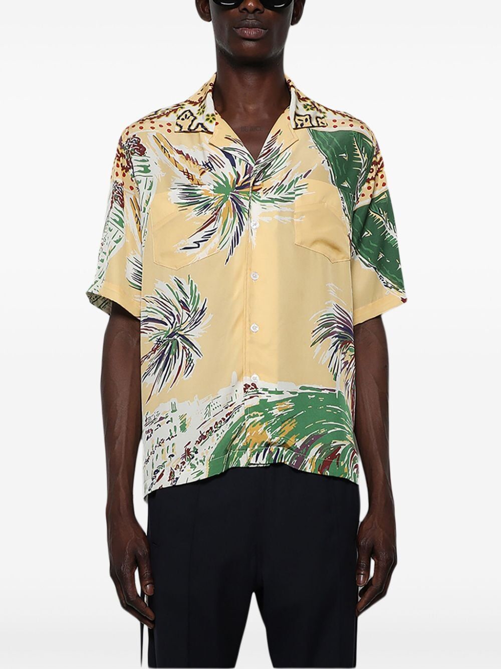 RHUDE-PALMINA SILK SHIRT-