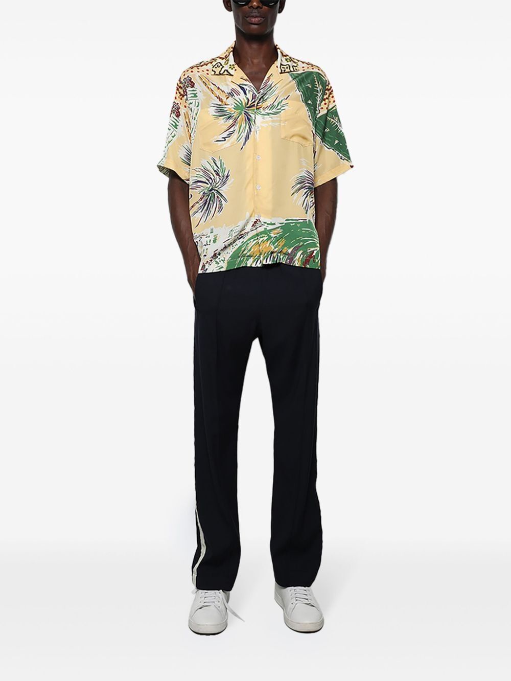 RHUDE-PALMINA SILK SHIRT-