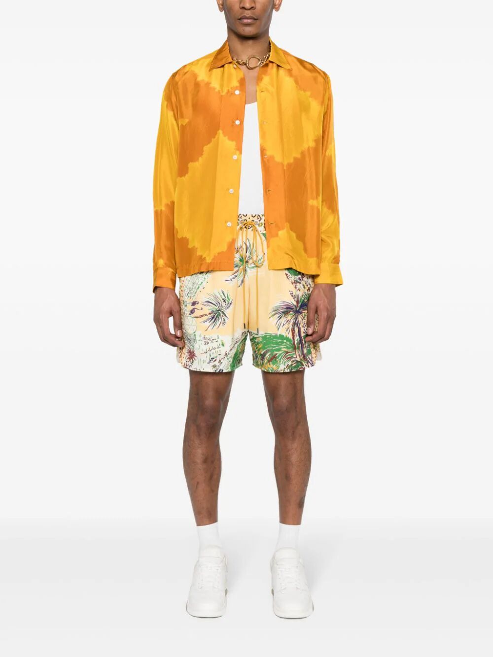 RHUDE-PALMINA SILK SHORT-RHSS24SH08174108 0108