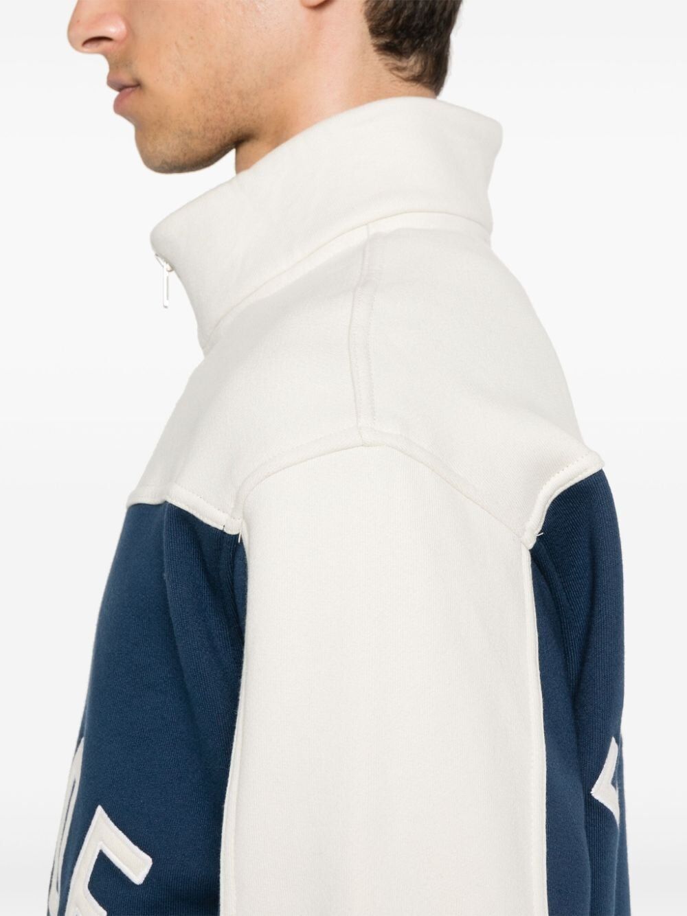 RHUDE-RHUDE CONTRAST QUARTER-ZIP VARSITY-