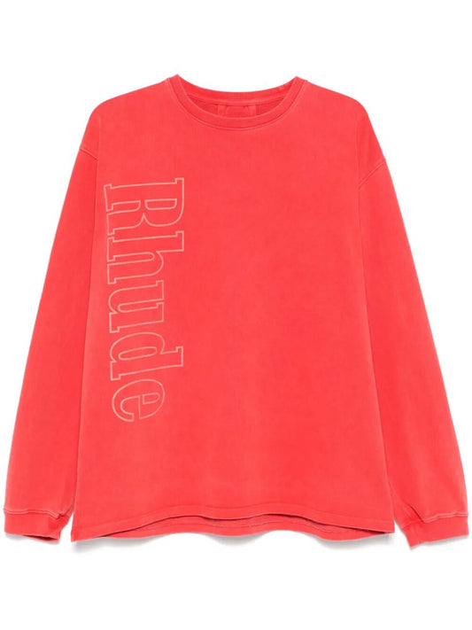 RHUDE-RHUDE LOGO LS TEE-