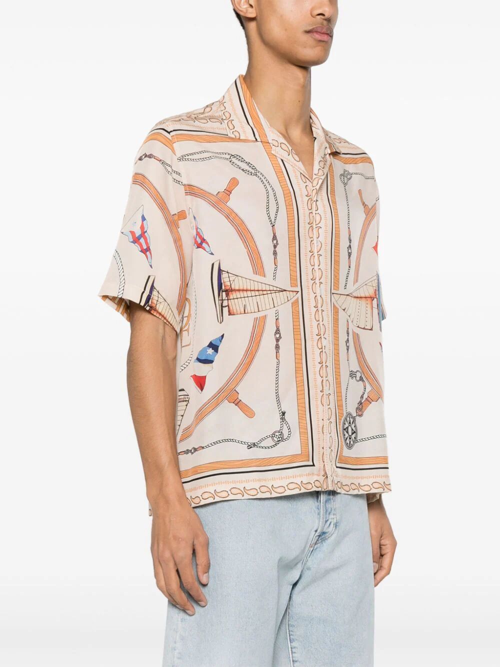 RHUDE-RHUDE NAUTICA SILK SHIRT-RHSS24SR07174108 0108