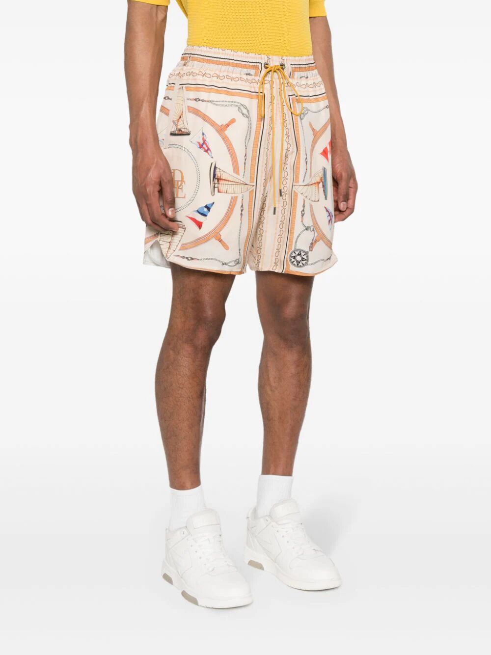 RHUDE-RHUDE NAUTICA SILK SHORT-RHSS24SH13174108 0108