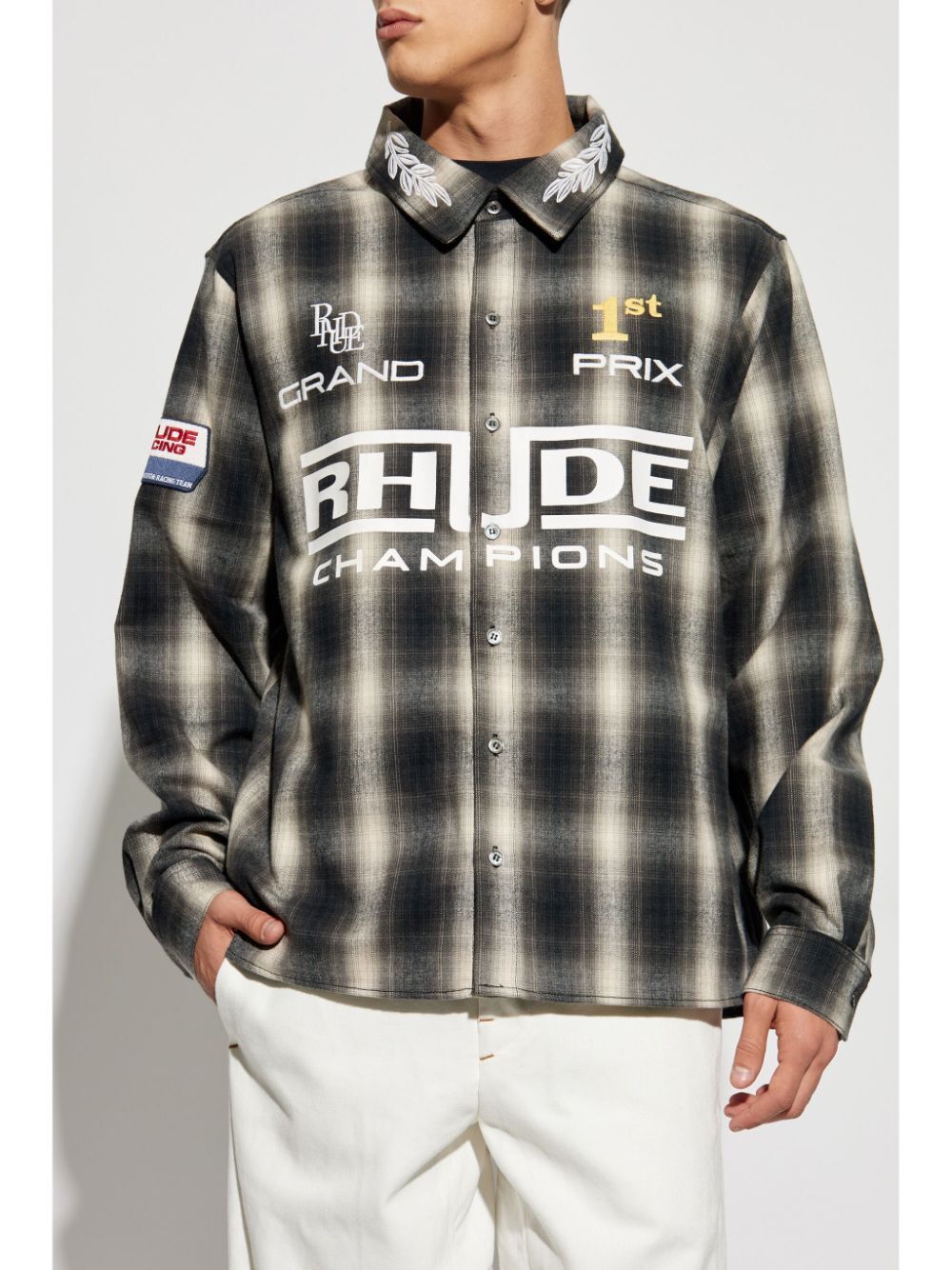 RHUDE-RHUDE RACING FLANNEL-