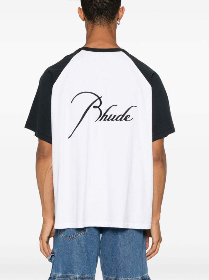 RHUDE-RHUDE RAGLAN TEE VTG BLACK-