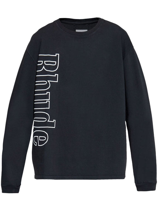 RHUDE-RHUDE SIDE LOGO LS TEE-