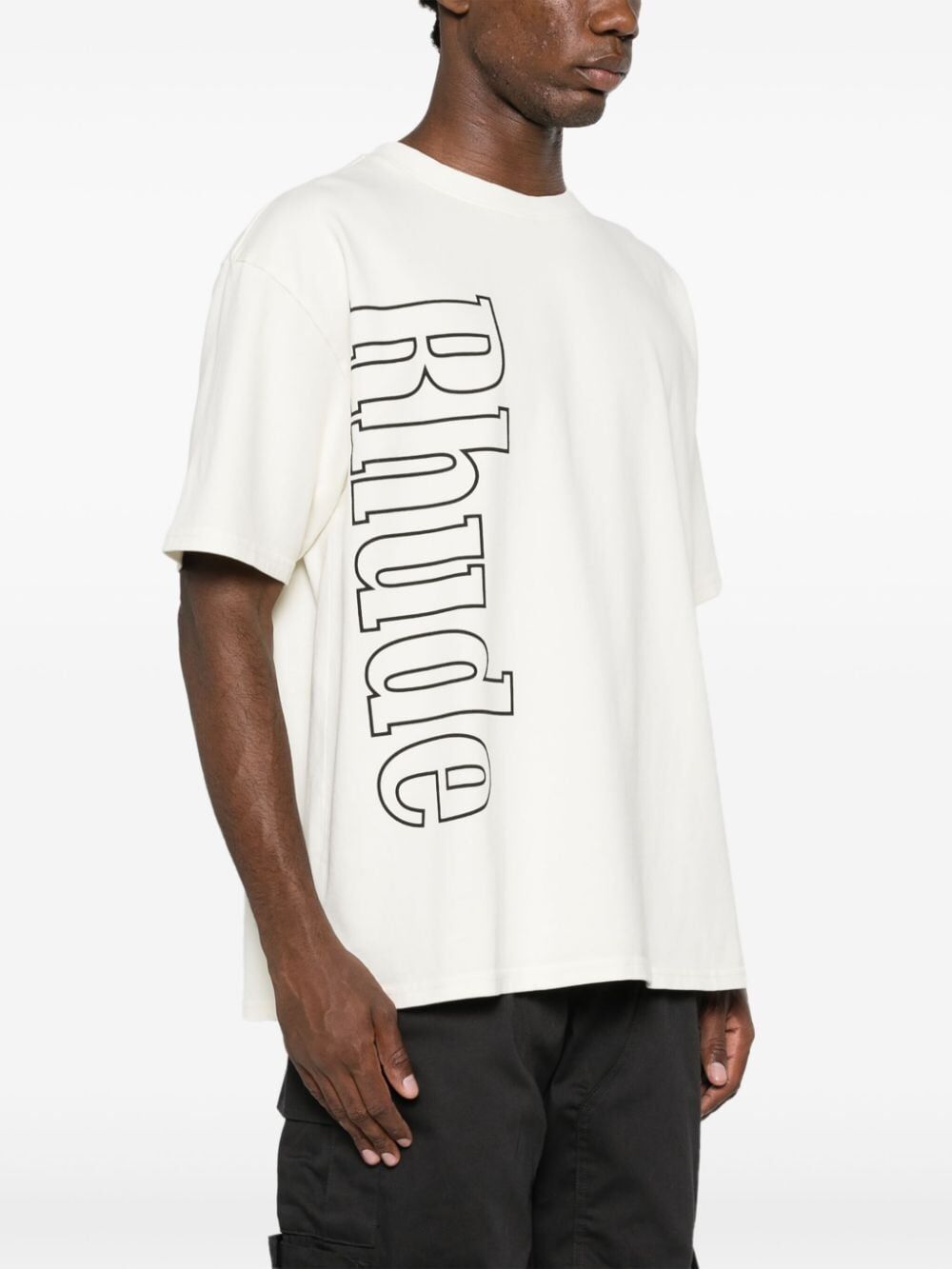 RHUDE-RHUDE SIDE LOGO TEE-