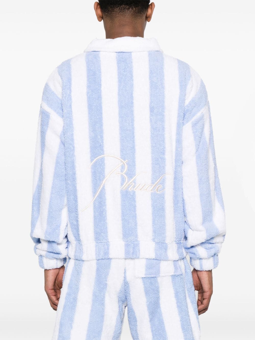 RHUDE-STRIPED LOOP TERRY POLO-RHSS24ST01320280 2280