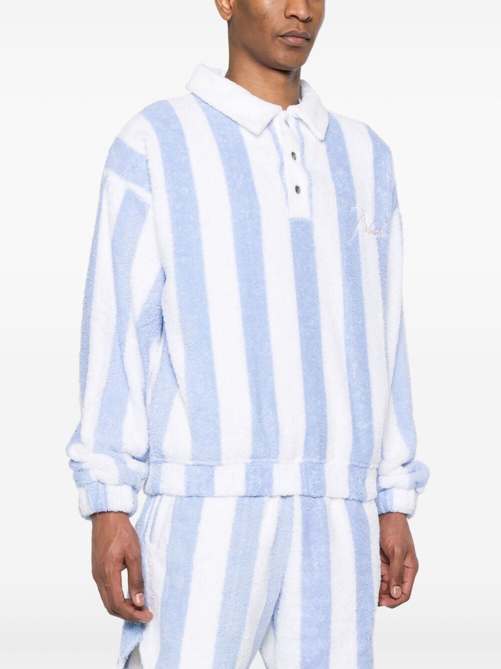 RHUDE-STRIPED LOOP TERRY POLO-RHSS24ST01320280 2280