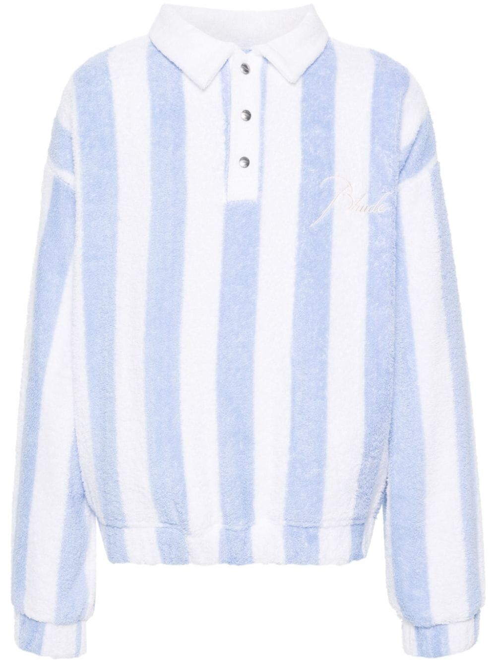 RHUDE-STRIPED LOOP TERRY POLO-RHSS24ST01320280 2280