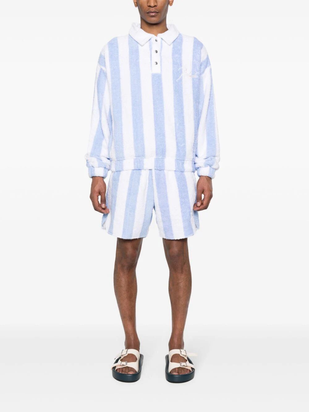 RHUDE-STRIPED LOOP TERRY SHORT-RHSS24SH17320280 2280