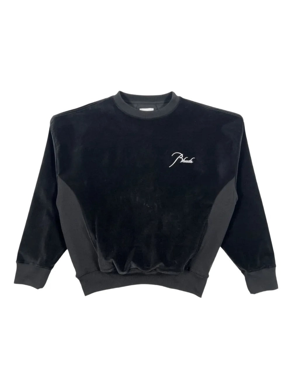 RHUDE-VELOUR CLASSIQUE CREWNECK-