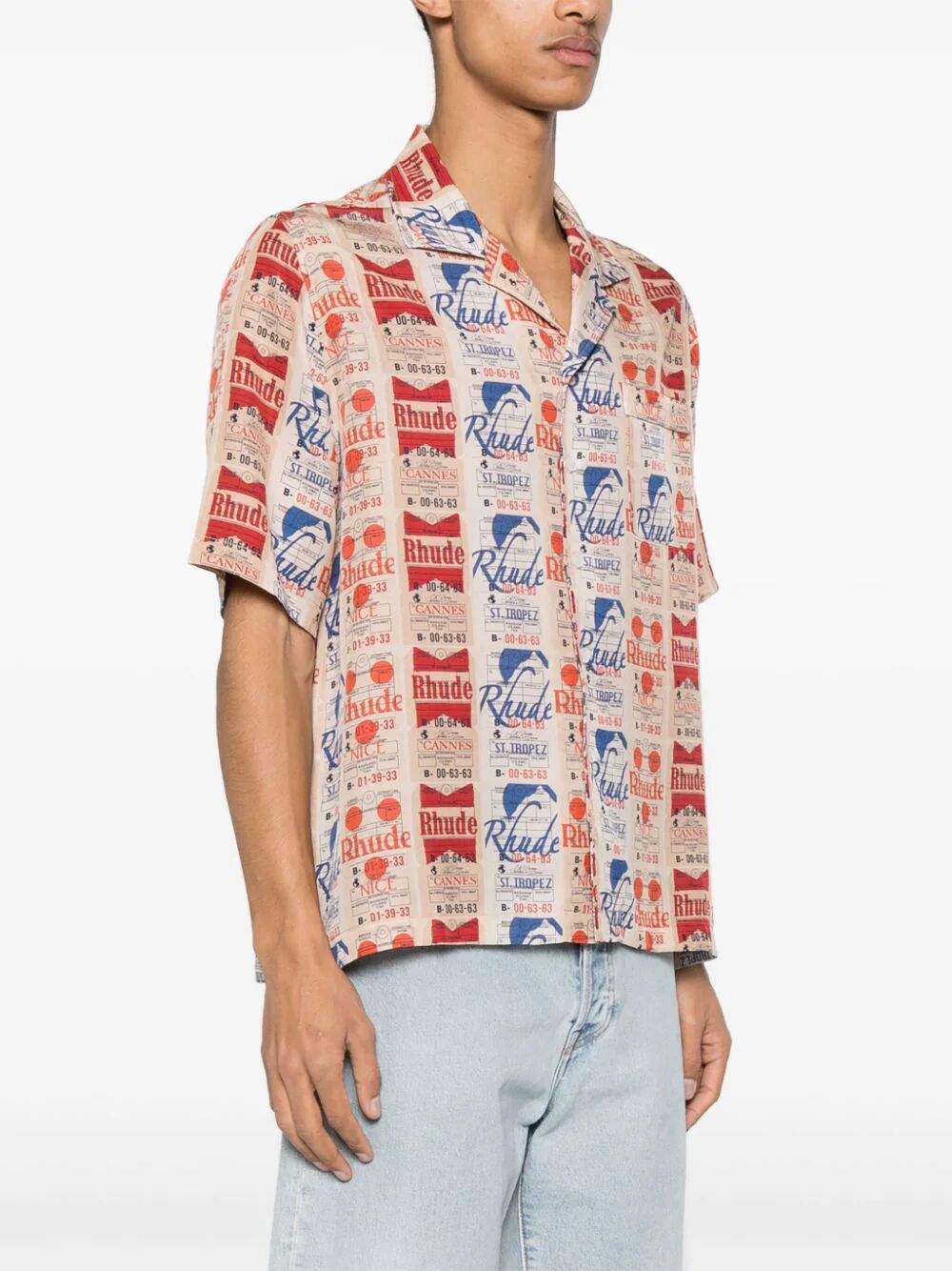 RHUDE-VOYAGE DE RHUDE SILK SHIRT-RHSS24SR10174108 0108