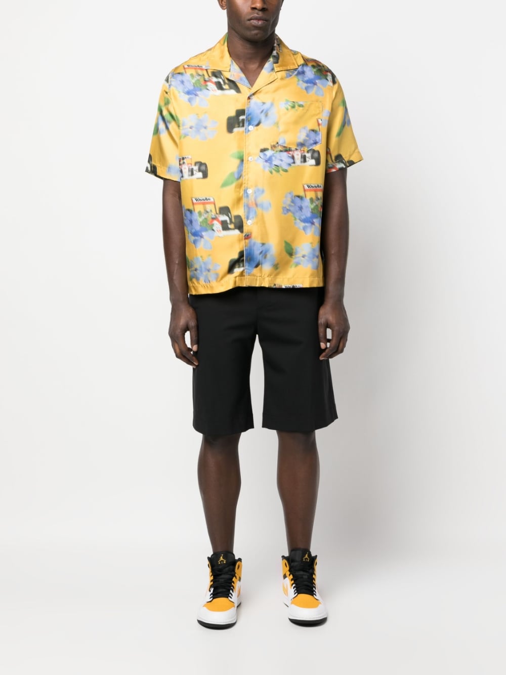 RHUDE-YELLOW LOIX SILK SHIRT-RHPS23SR08092196 1196