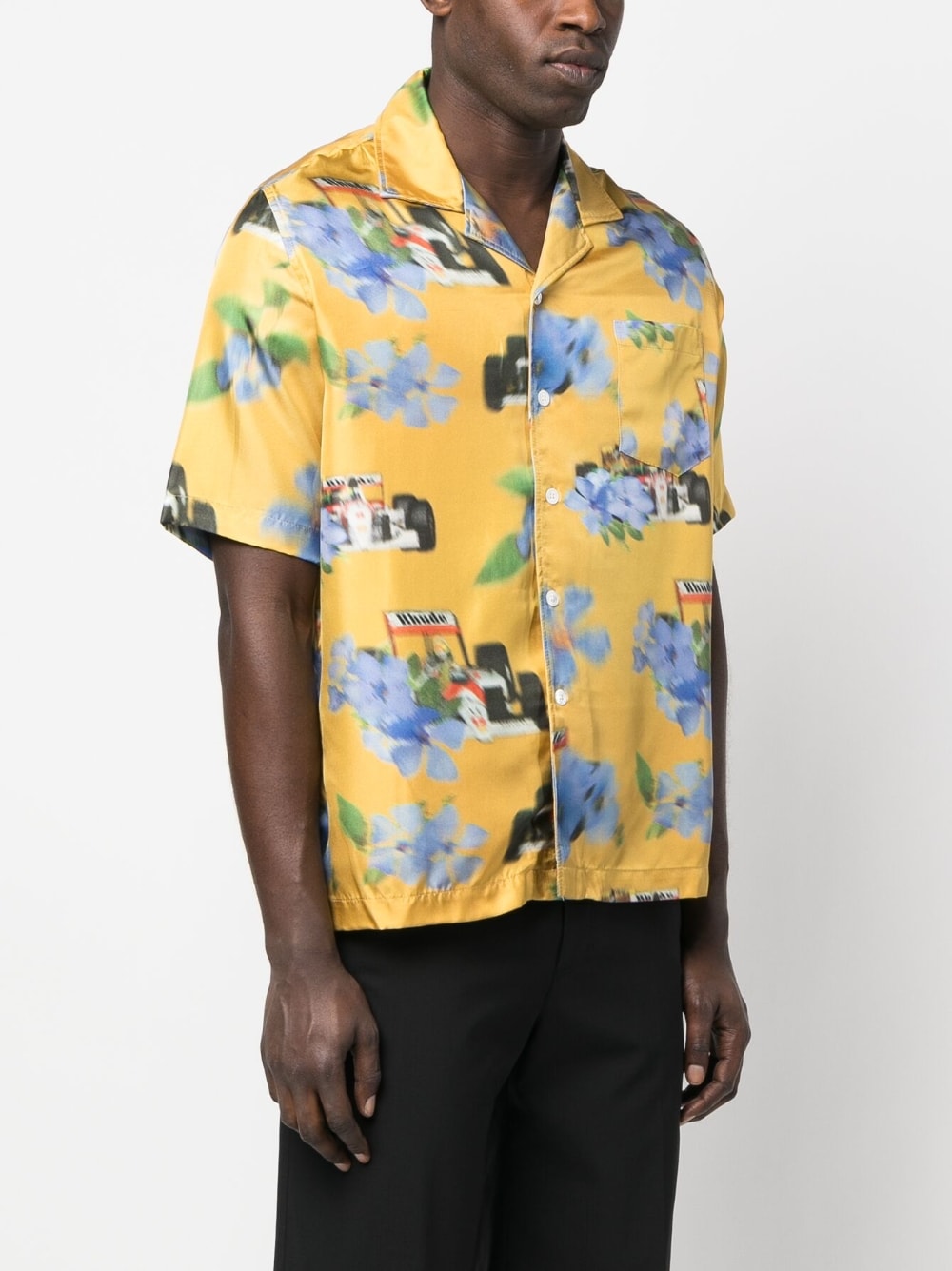 RHUDE-YELLOW LOIX SILK SHIRT-RHPS23SR08092196 1196