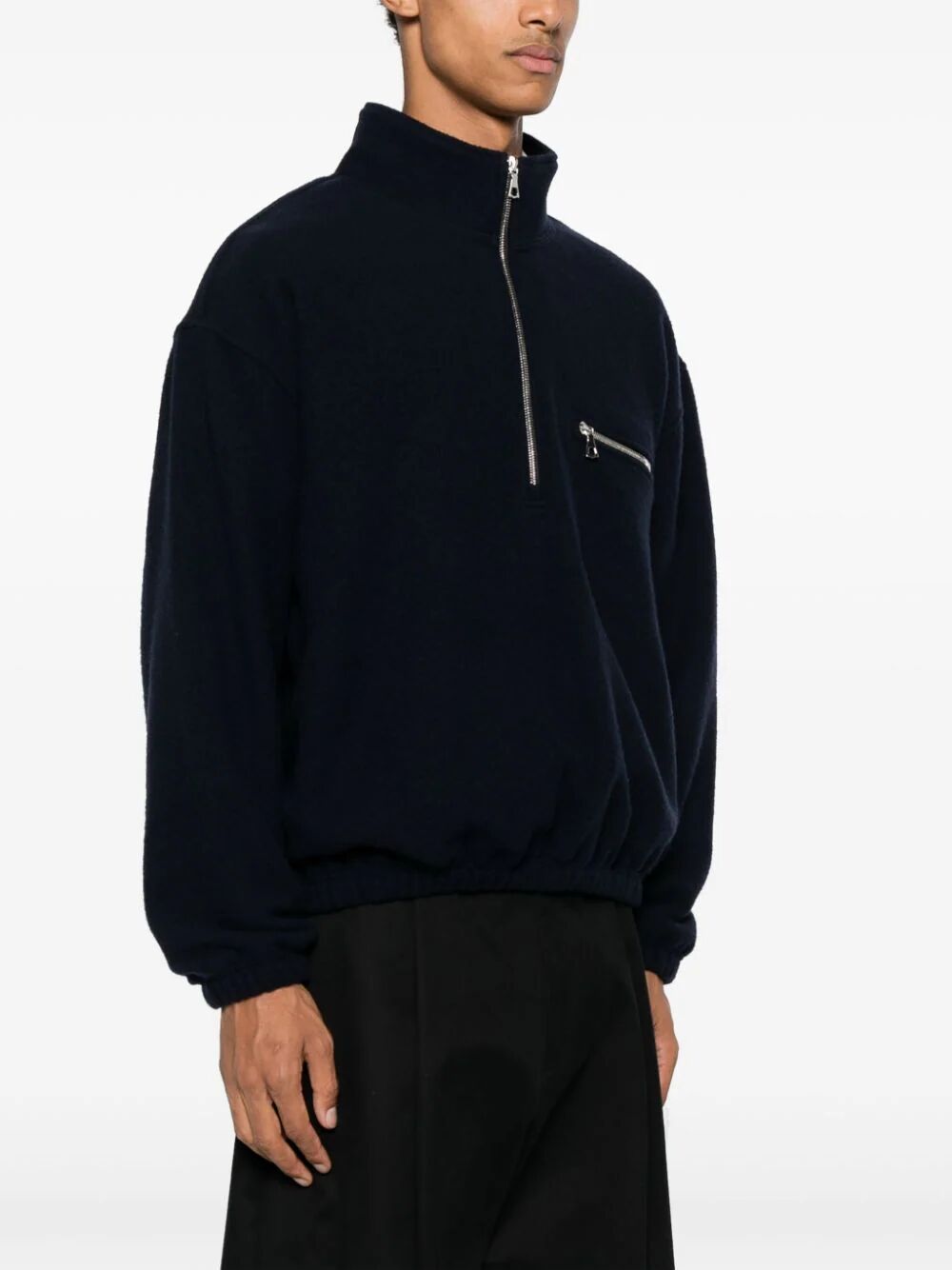 RIER-POLAR ZIP FLEECE-NFL1 X02 NAVY