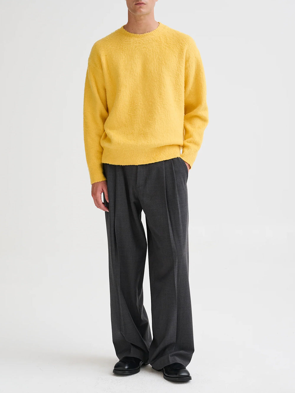 ROBERTO COLLINA-Oversized brushed sweater-