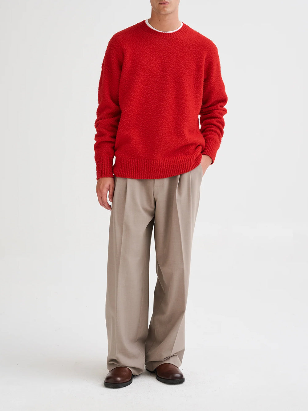 ROBERTO COLLINA-Oversized Casentino sweater-