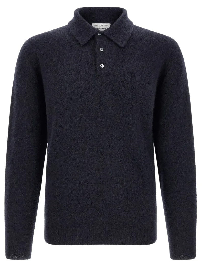 Cashmere and silk polo