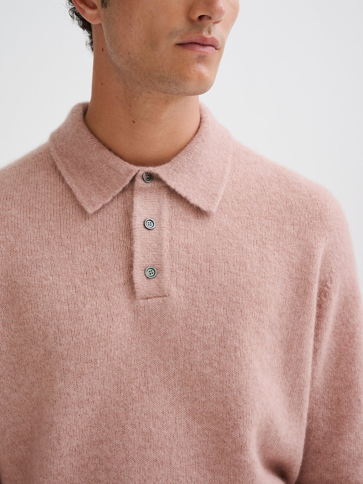Cashmere and silk polo
