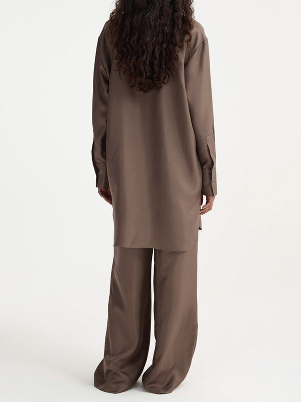 RÓHE-Signature elongated silk shirt-