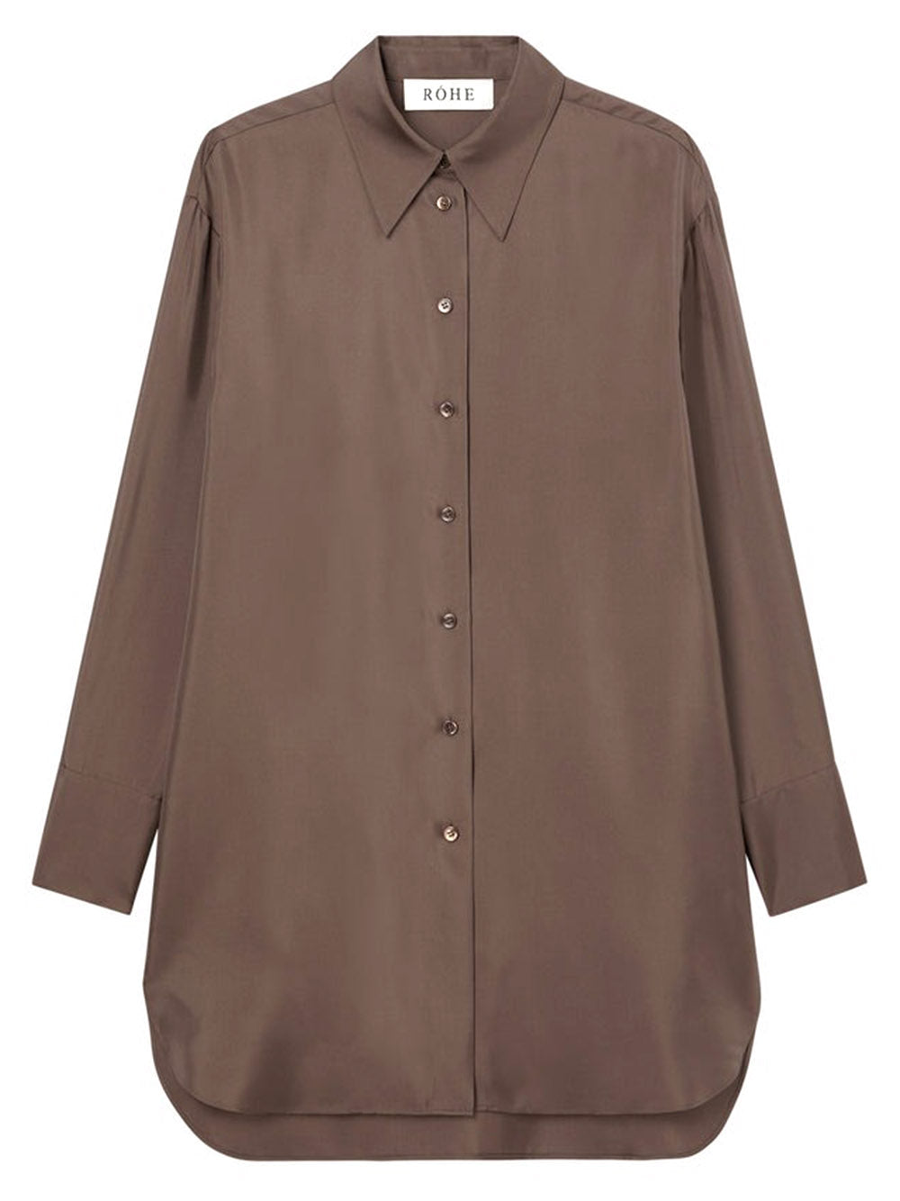 RÓHE-Signature elongated silk shirt-
