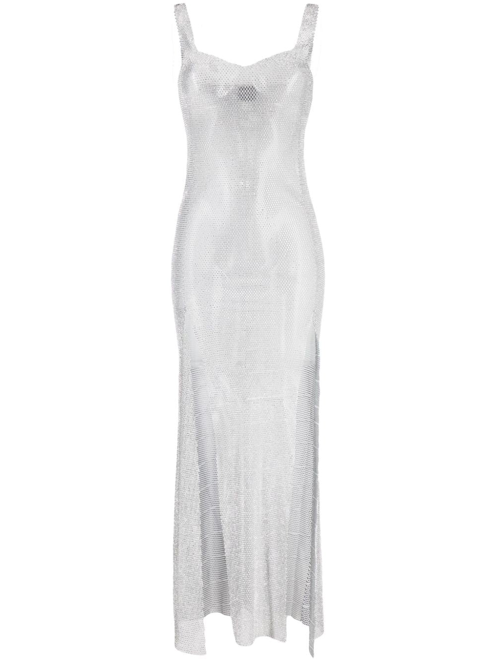 SANTA BRANDS-Maxi Sundress with Slits-SB FW SS SILVER