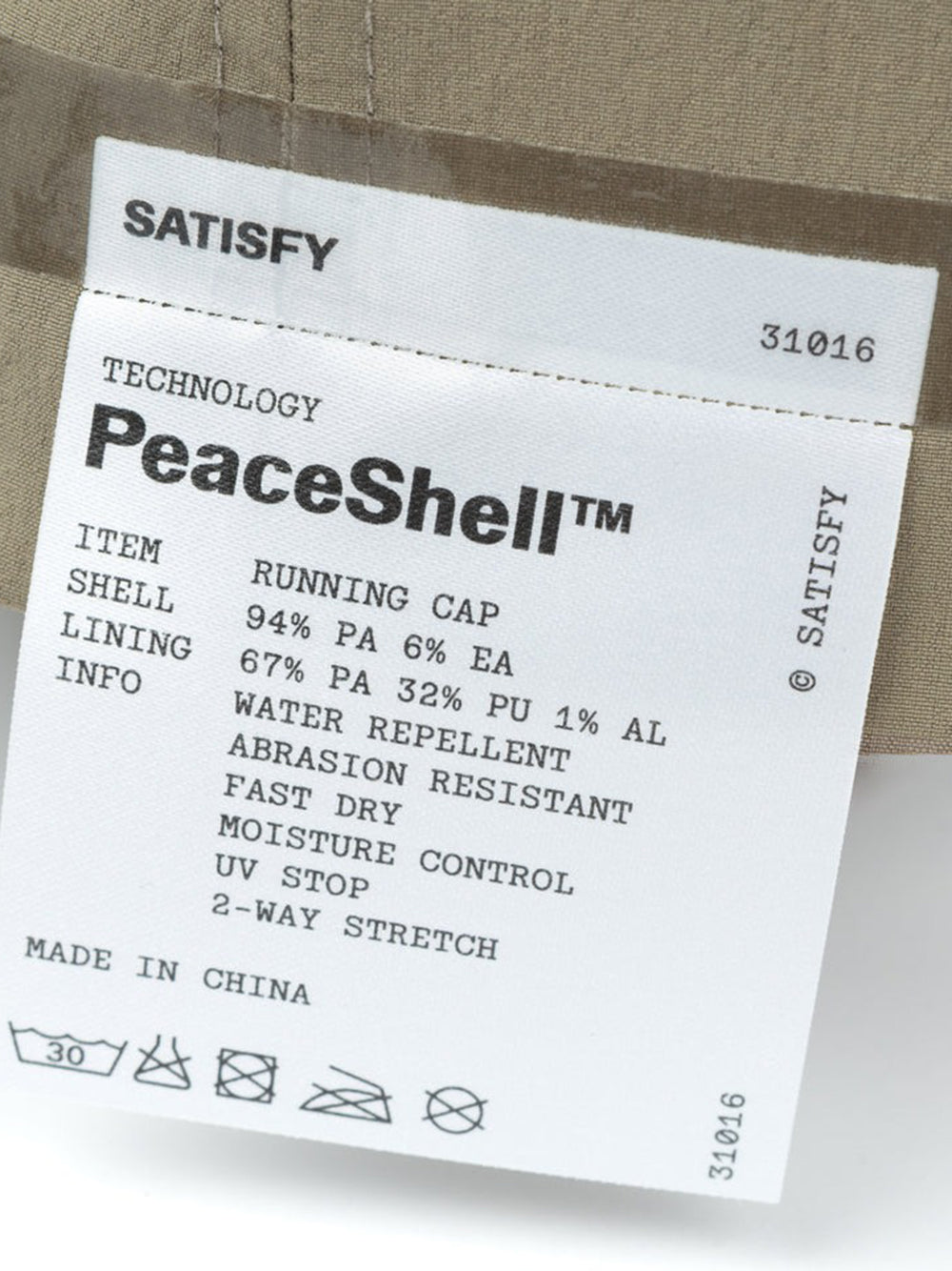 SATISFY-PeaceShell Running Cap-