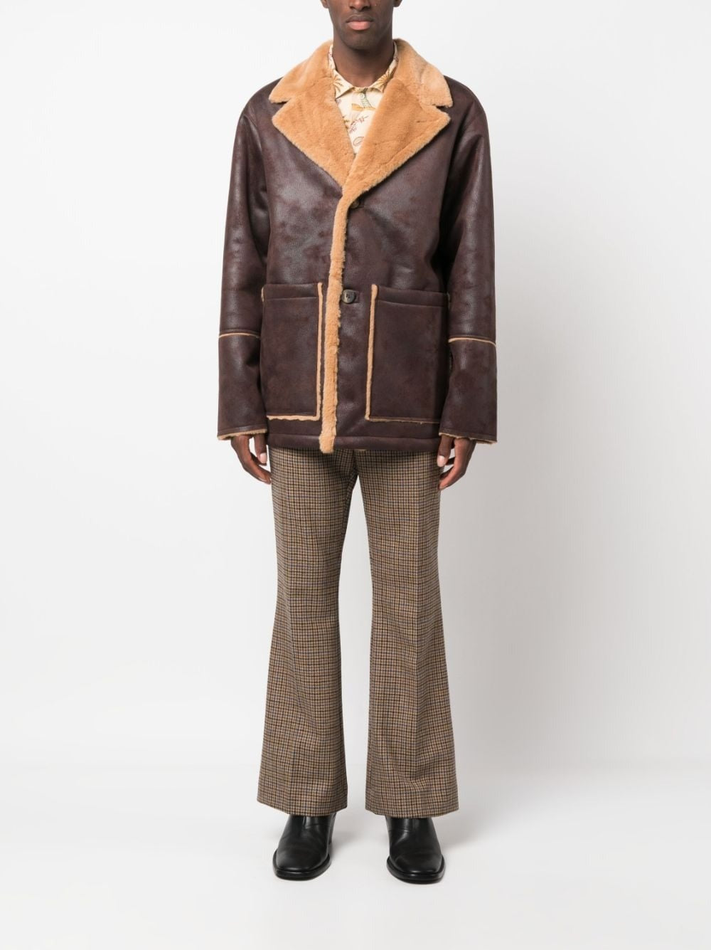 SEFR-SHERIDAN JACKET-FW23SHERIDA NFAU BROWN