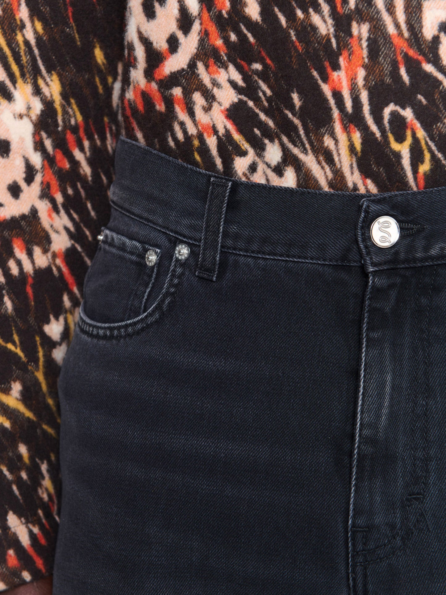 SEFR-WIDE CUT JEANS-