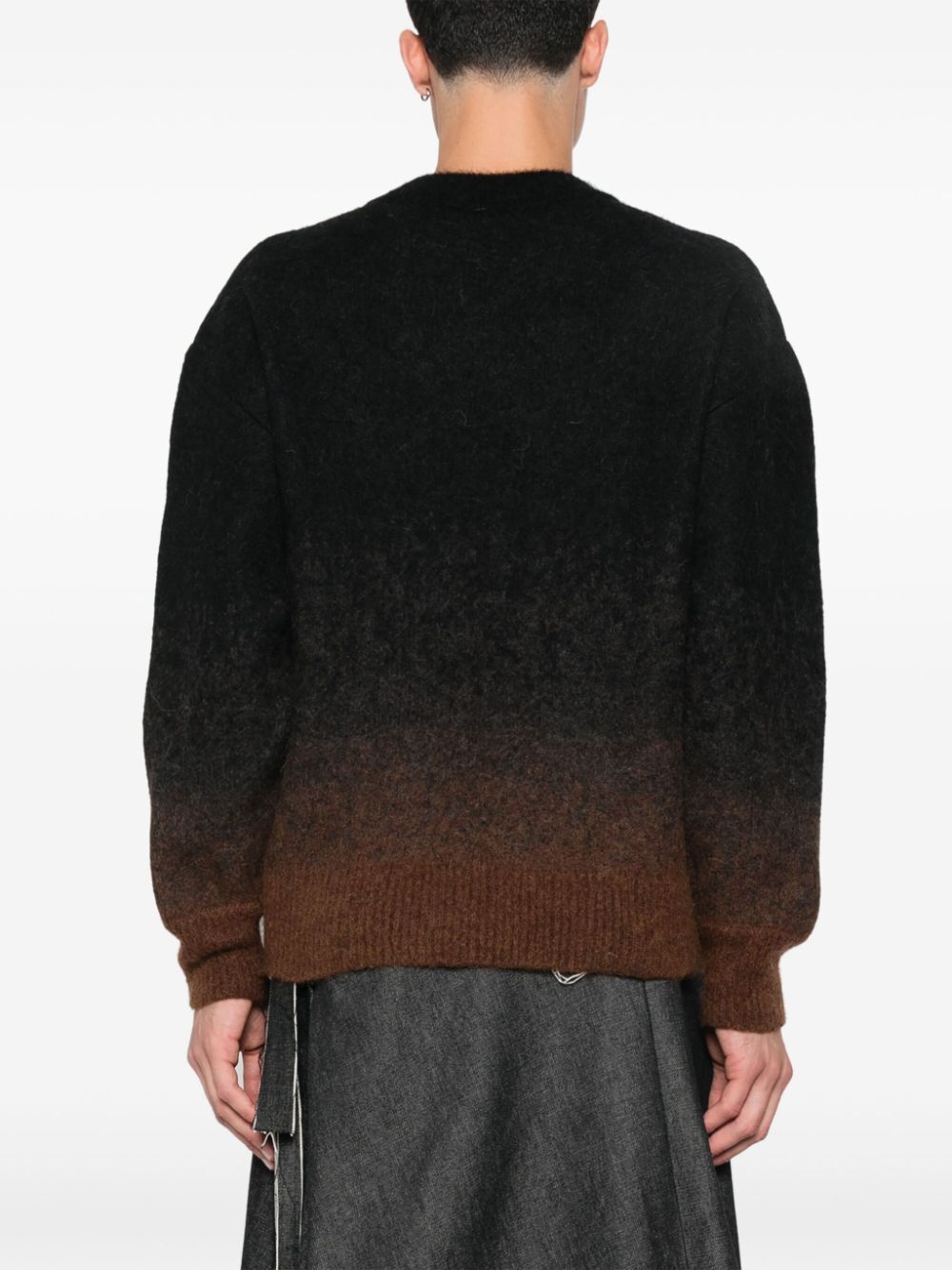 SIMONE ROCHA-ALPACA KNIT RELAXED JUMPER W/ EMB-