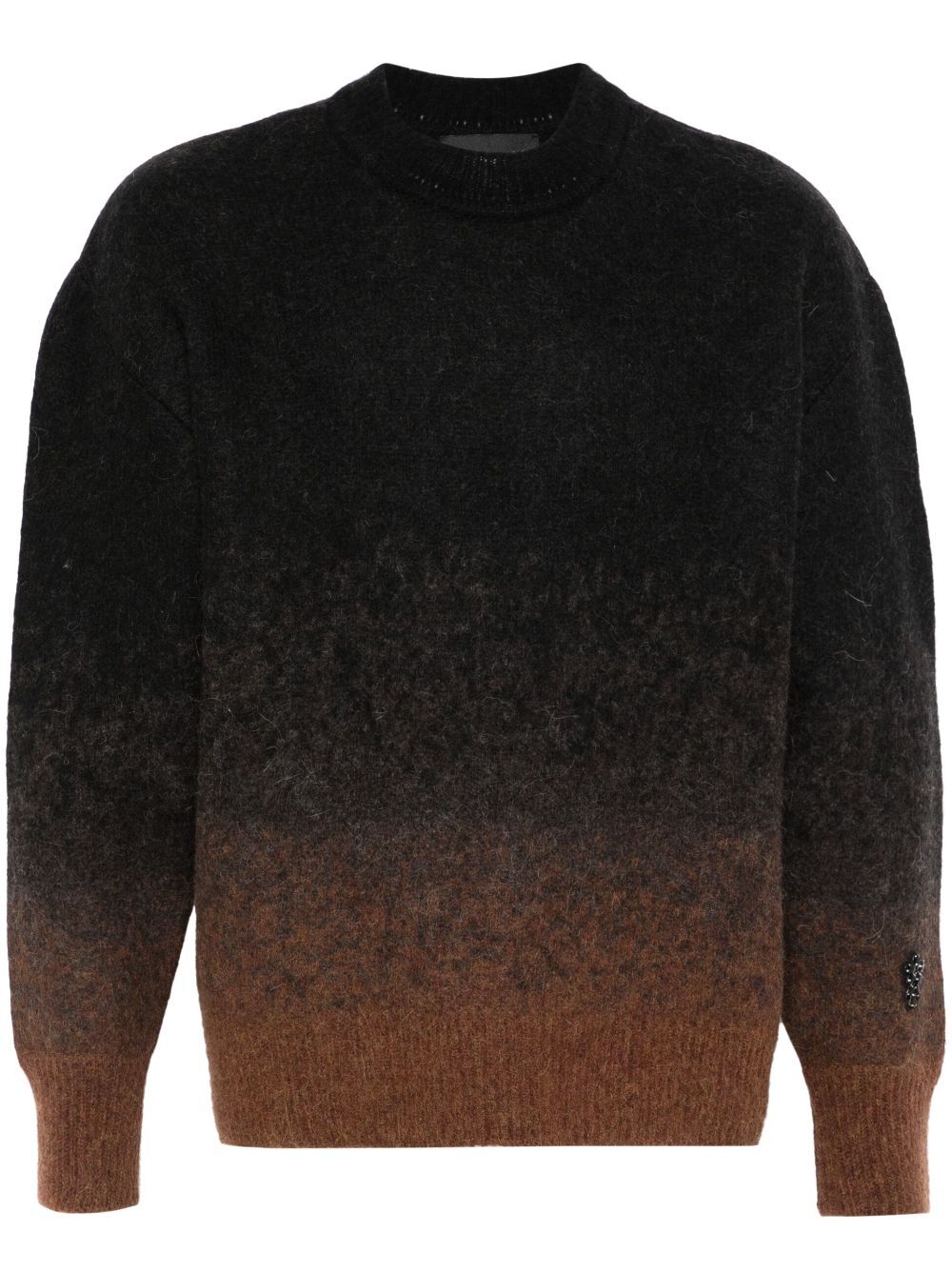 SIMONE ROCHA-ALPACA KNIT RELAXED JUMPER W/ EMB-