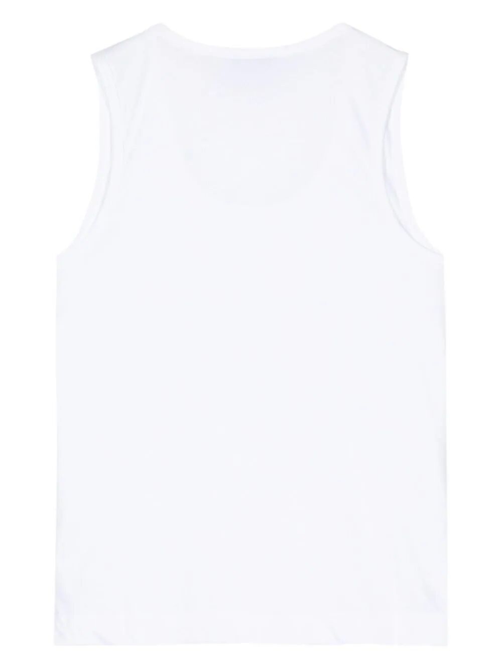 SIMONE ROCHA-BEADED DOUBLE PLEATED TANK-5234B 0553 WHITE/PEARL