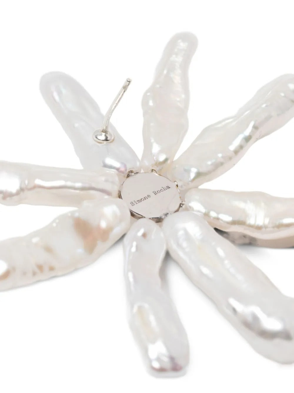 SIMONE ROCHA-BLOOMING FLOWER PEARL EARRINGS-