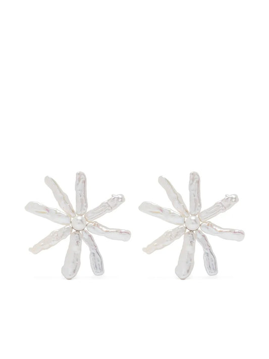 SIMONE ROCHA-BLOOMING FLOWER PEARL EARRINGS-