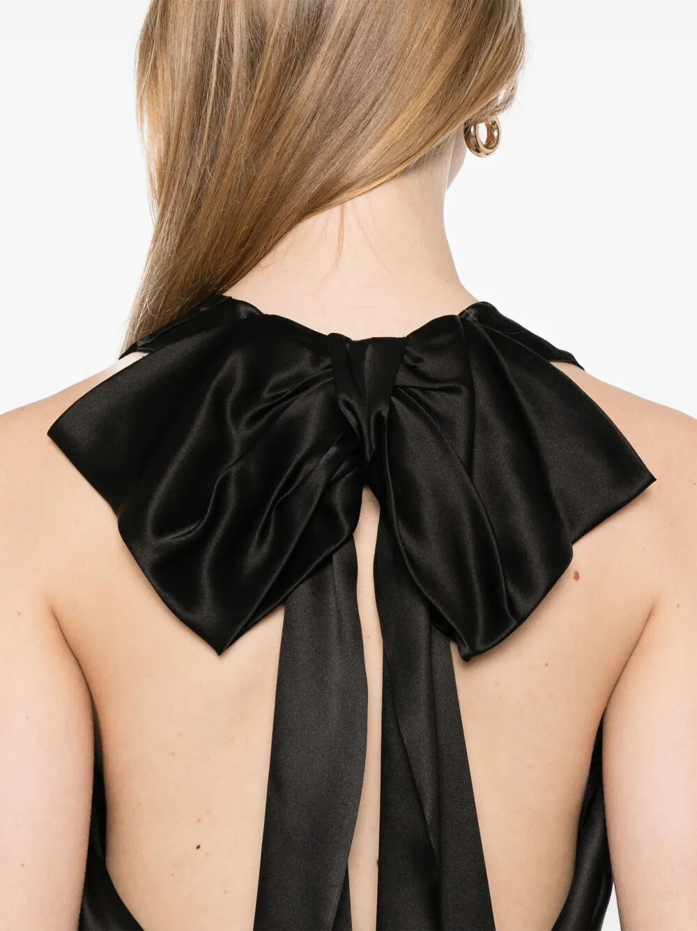 SIMONE ROCHA-BOW DETAIL SLEEVELESS HALTER TOP-