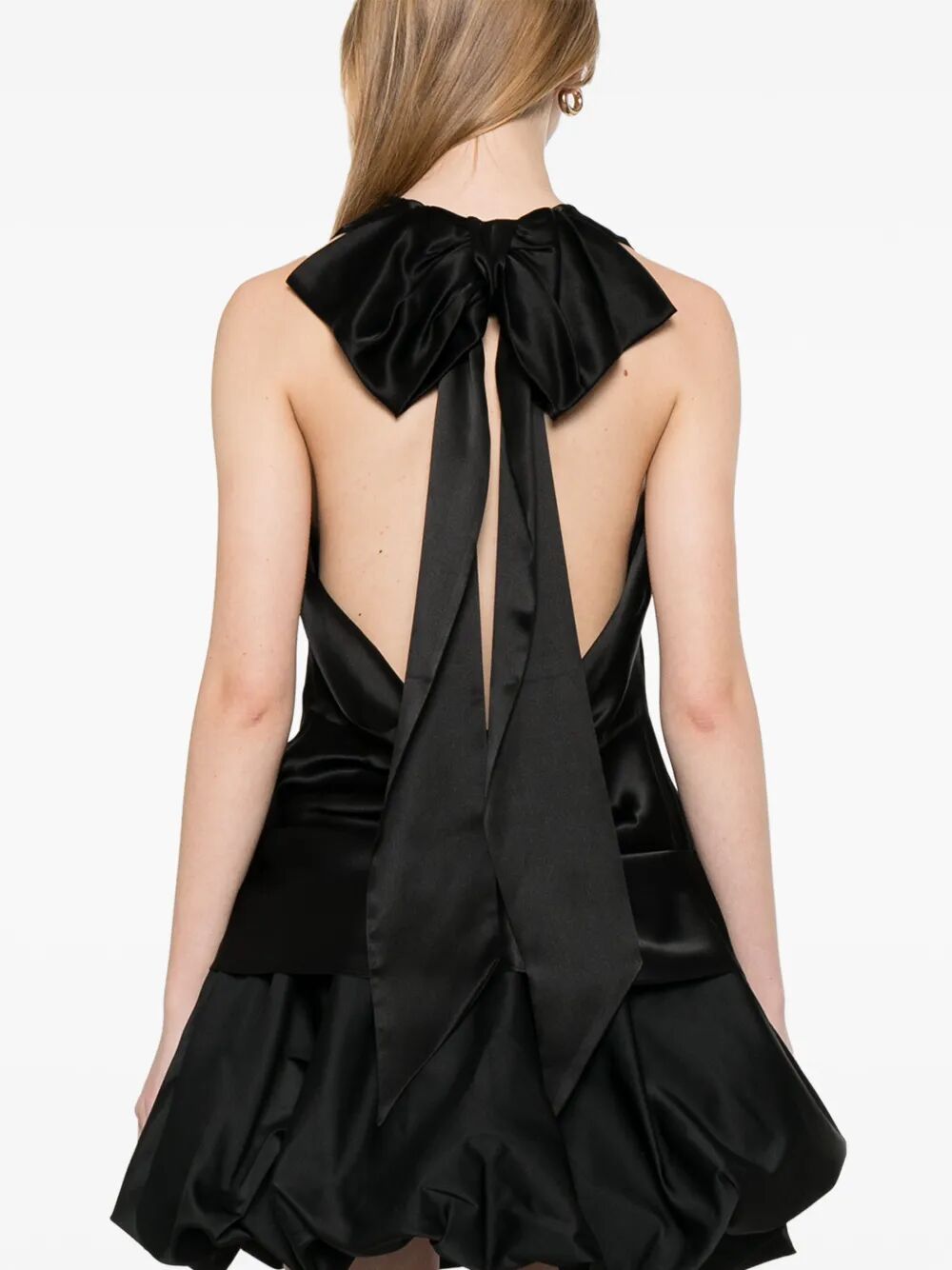 SIMONE ROCHA-BOW DETAIL SLEEVELESS HALTER TOP-