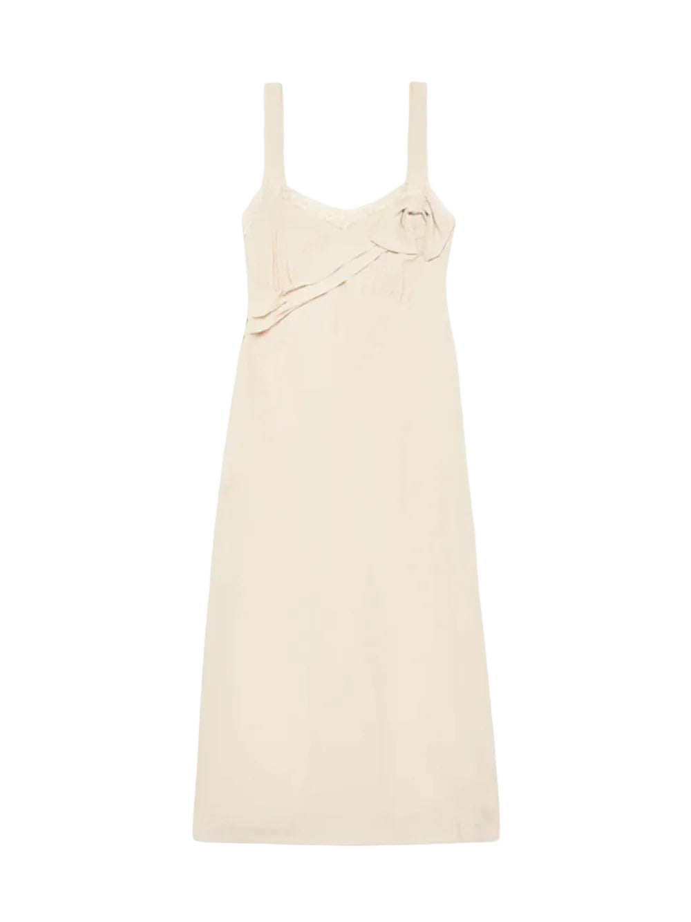 SIMONE ROCHA-BOW SASH SLIP DRESS-