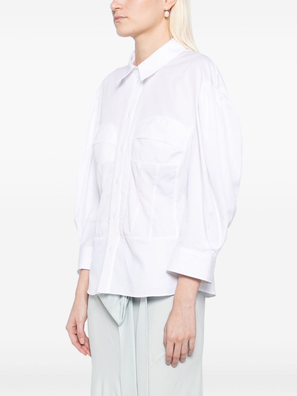 SIMONE ROCHA-CORSET SEAMING SHIRT-