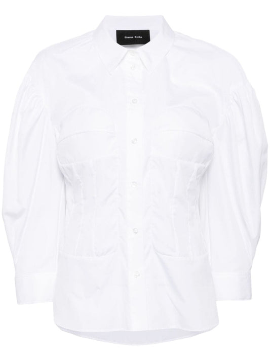 SIMONE ROCHA-CORSET SEAMING SHIRT-