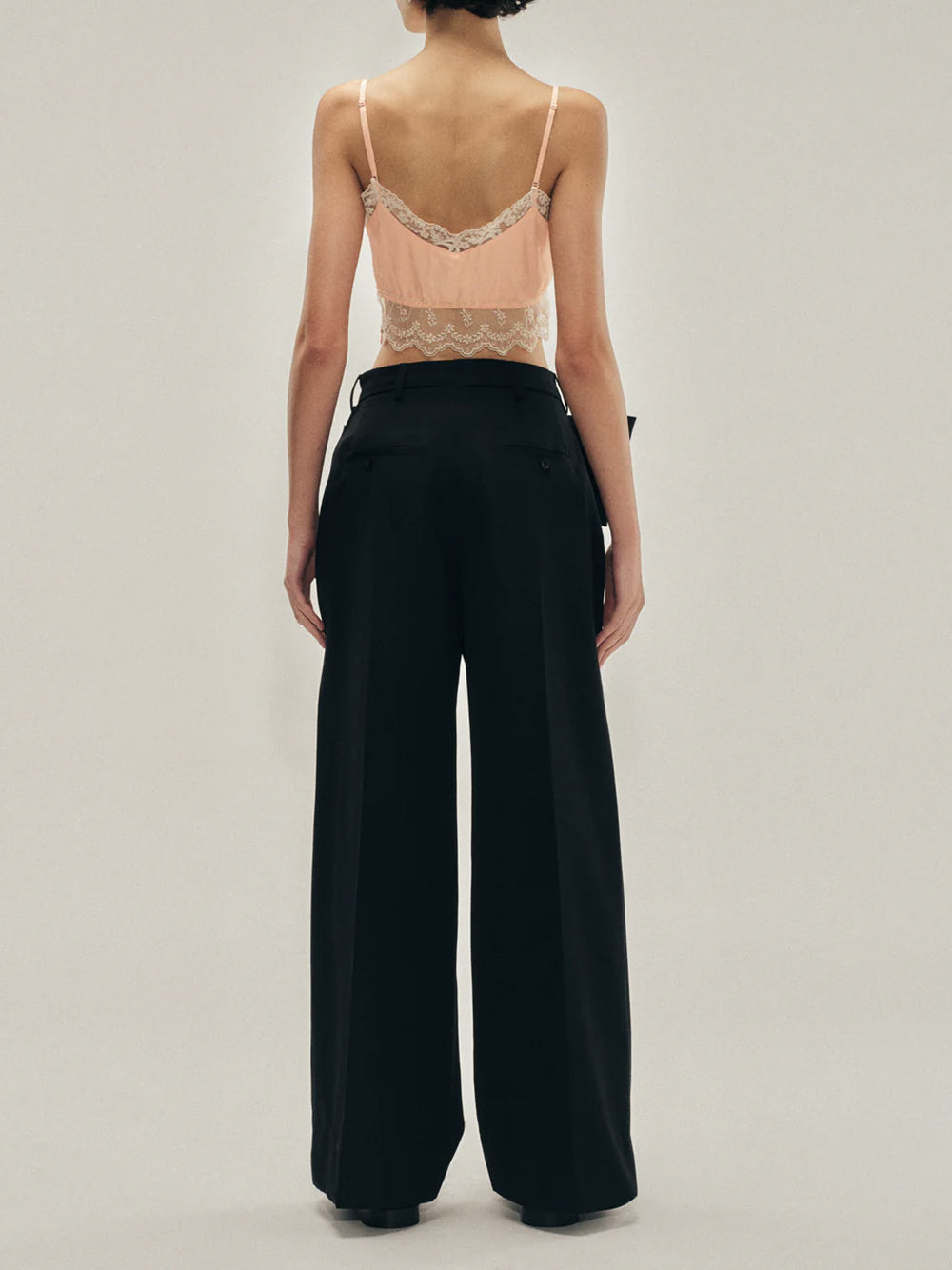 SIMONE ROCHA-GATHERED FLOWER SASH TROUSERS-