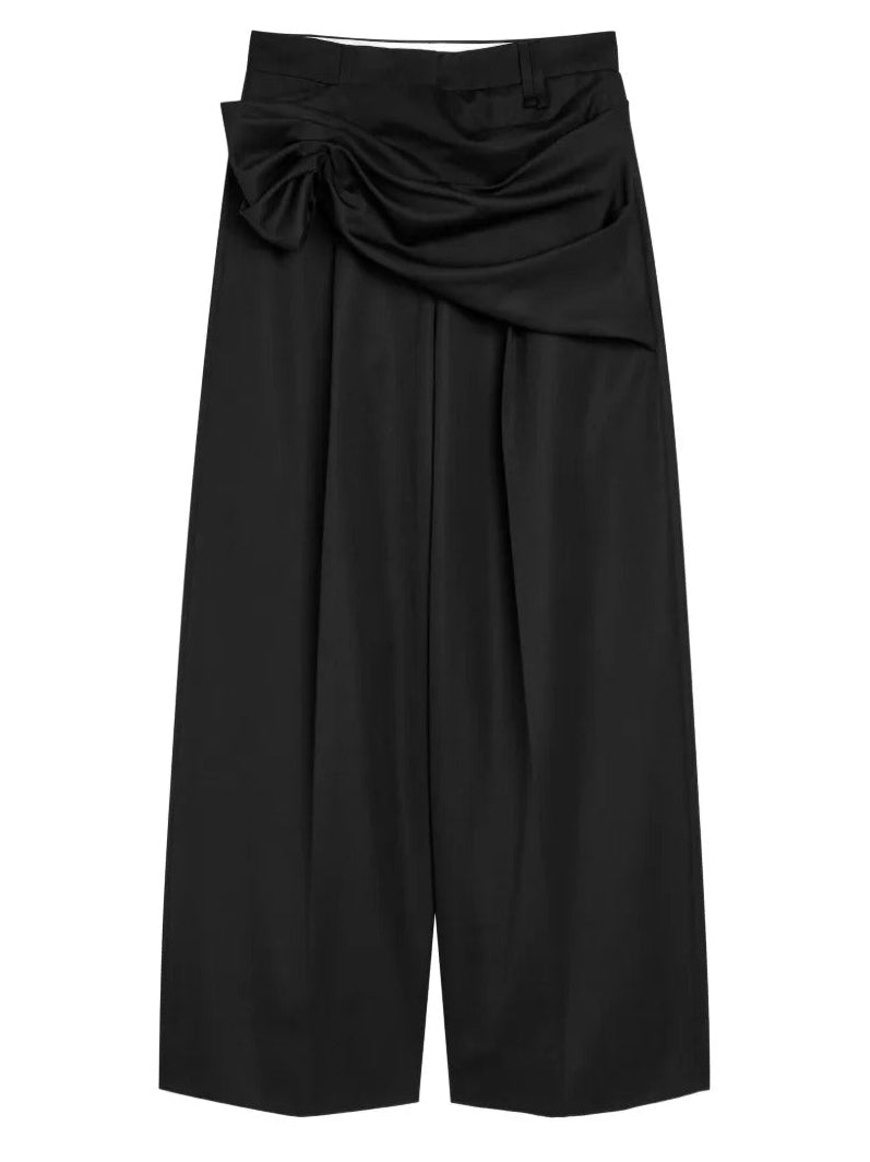 SIMONE ROCHA-GATHERED FLOWER SASH TROUSERS-
